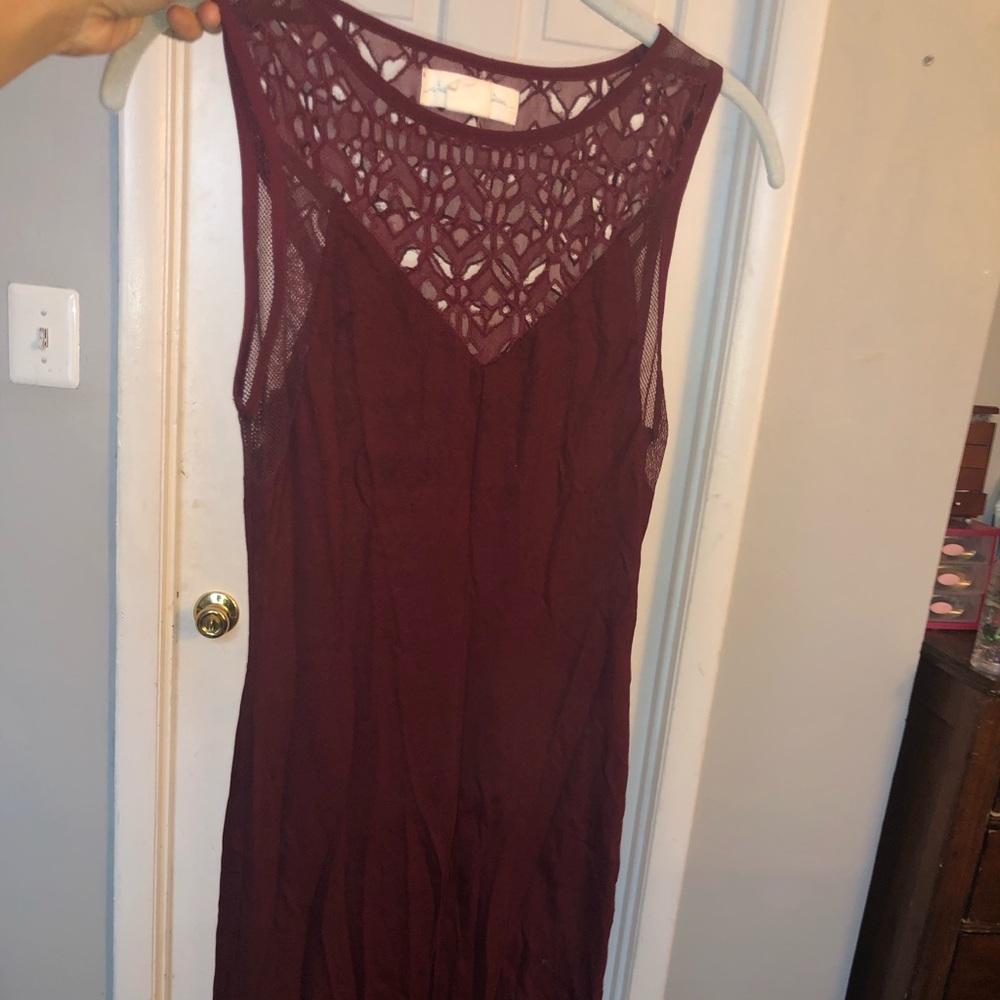 RED form fitting mini dress